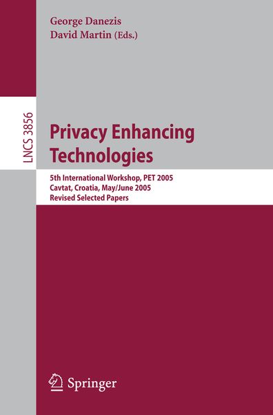 Produktbild: Privacy Enhancing Technologies
