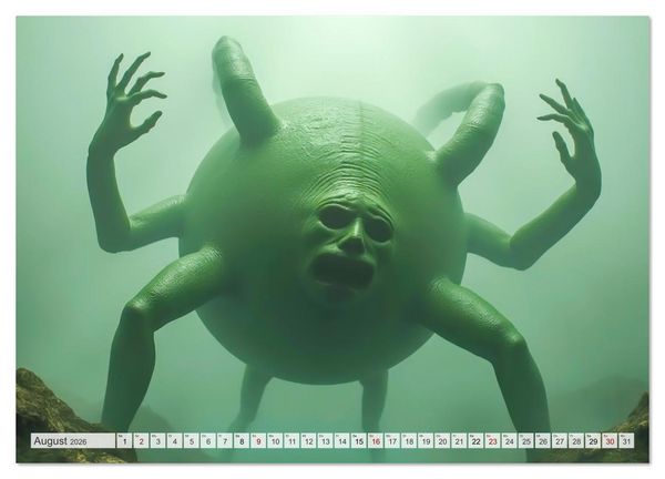 Produktbild: Chinesische Mythologie - G&ouml;tter, Helden und Monster (Wandkalender 2026 DIN A4 quer), CALVENDO Monatskalender