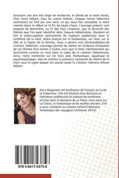 Produktbild: Une triple vision de la mort dans l'oeuvre d'Anne H&eacute;bert