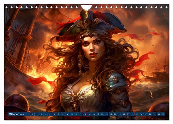 Produktbild: Seemannsgarn - Mythen, Legenden und Geschichten der Seefahrer (Wandkalender 2026 DIN A4 quer), CALVENDO Monatskalender