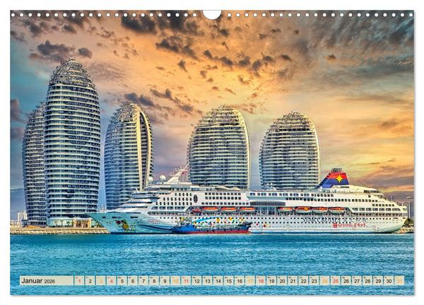 Produktbild: Maritime Welten (Wandkalender 2026 DIN A3 quer), CALVENDO Monatskalender