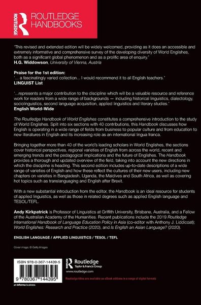 Produktbild: The Routledge Handbook of World Englishes
