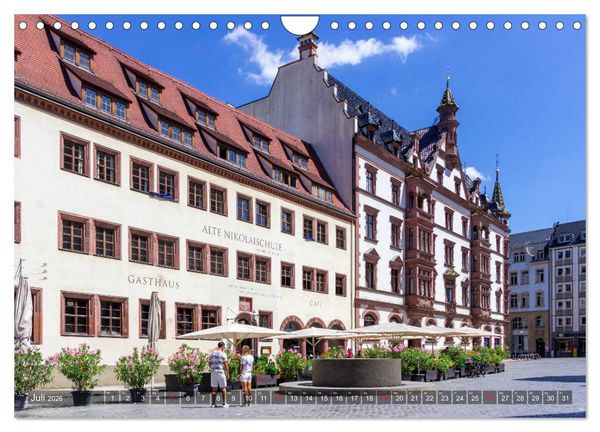 Produktbild: Ein Sommertag in Leipzig (Wandkalender 2026 DIN A4 quer), CALVENDO Monatskalender
