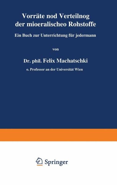 Produktbild: Vorr&auml;te und Verteilung der mineralischen Rohstoffe