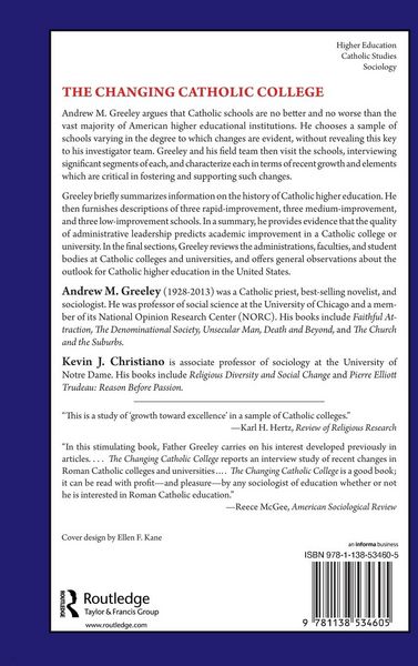 Produktbild: The Changing Catholic College