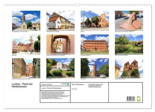 Produktbild: Luckau - Perle der Niederlausitz (Wandkalender 2027 DIN A2 quer), CALVENDO Monatskalender