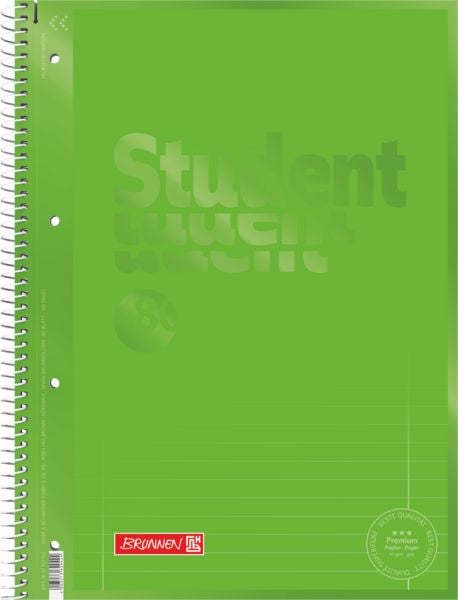 Produktbild: Brunnen Collegeblock Premium Student A4 liniert Lineatur 27 kiwi