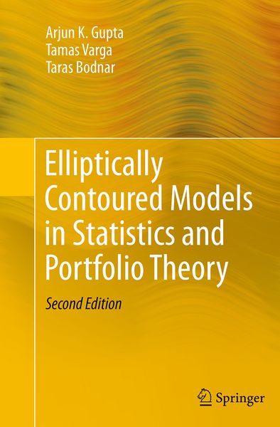 Produktbild: Elliptically Contoured Models in Statistics and Portfolio Theory