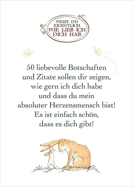 Produktbild: Wei&szlig;t du eigentlich, wie lieb ich dich hab? Ich hab dich so lieb!