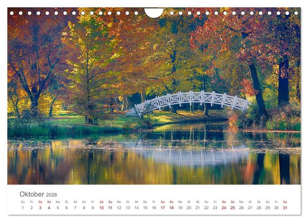Produktbild: Dessau Design und ein sch&ouml;ner Park (Wandkalender 2026 DIN A4 quer), CALVENDO Monatskalender