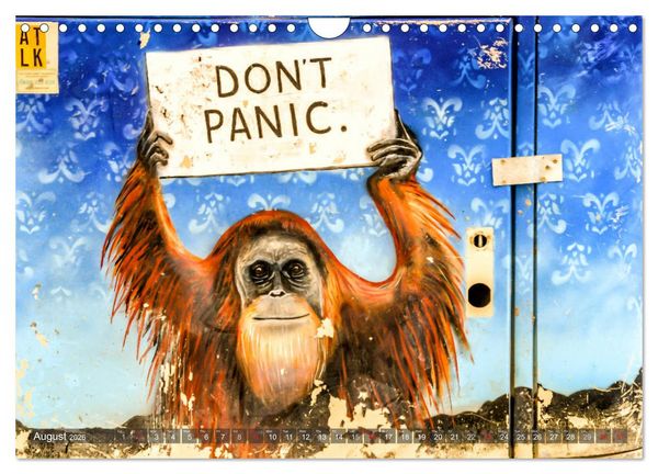 Produktbild: Streetart for Globetrotters (Wall Calendar 2026 DIN A4 landscape), CALVENDO 12 Month Wall Calendar
