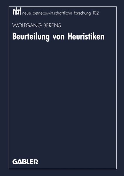 Produktbild: Beurteilung von Heuristiken