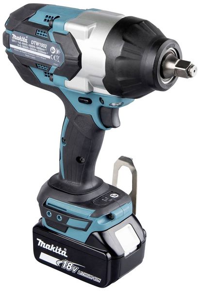 Produktbild: Makita DTW1002RTJ Akku-Schlagschrauber 1000 Nm 18V Anzahl mitgelieferte Akkus 2 5Ah