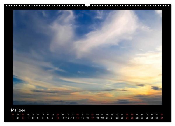 Produktbild: Wolkenbilder (hochwertiger Premium Wandkalender 2026 DIN A2 quer), Kunstdruck in Hochglanz