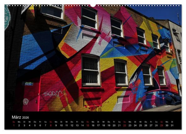 Produktbild: Urbane Kunst - Streetart 2026 (hochwertiger Premium Wandkalender 2026 DIN A2 quer), Kunstdruck in Hochglanz