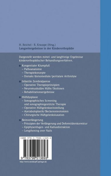Produktbild: Langzeitergebnisse in der Kinderorthop&auml;die