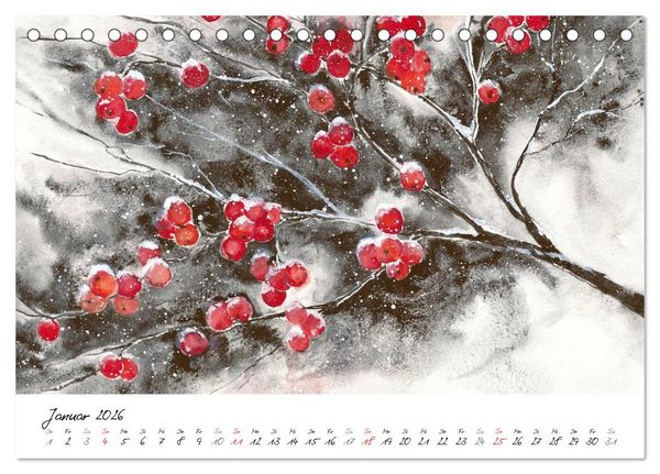 Produktbild: Blumen Bl&uuml;ten Aquarelle (Tischkalender 2026 DIN A5 quer), CALVENDO Monatskalender