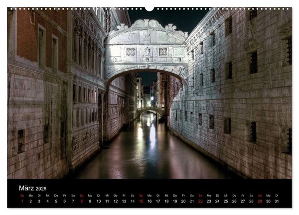 Produktbild: Bella Venezia (hochwertiger Premium Wandkalender 2026 DIN A2 quer), Kunstdruck in Hochglanz