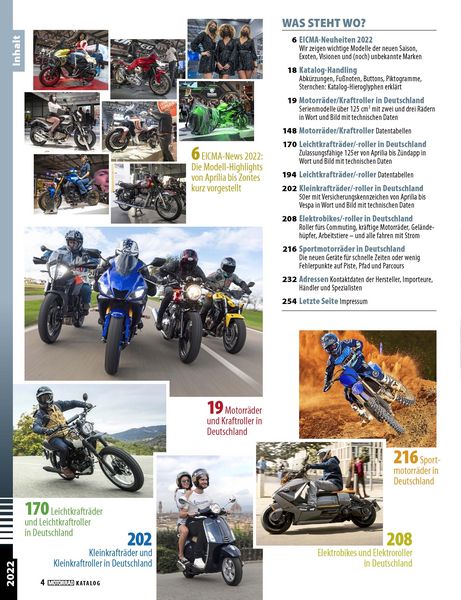 Produktbild: Motorrad-Katalog 2022