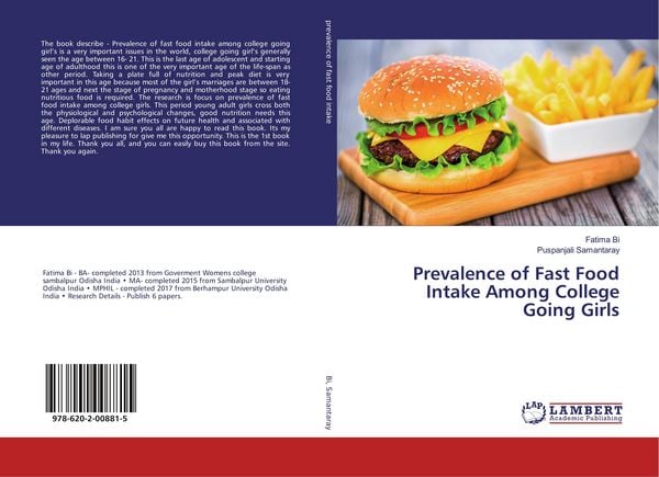 Produktbild: Prevalence of Fast Food Intake Among College Going Girls