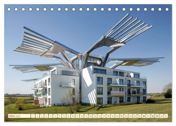 Produktbild: Architektur gegen Hitze - Licht. Schatten. Strukturen. Wasser (Tischkalender 2027 DIN A5 quer), CALVENDO Monatskalender