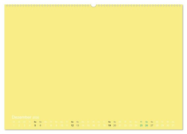 Produktbild: Bastelkalender - Gelb (Wandkalender 2026 DIN A2 quer), CALVENDO Monatskalender