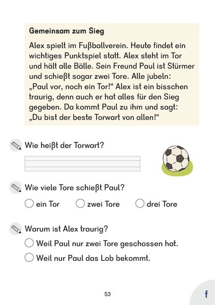 Deutsch 1. Klasse Übungsheft - Besser lesen