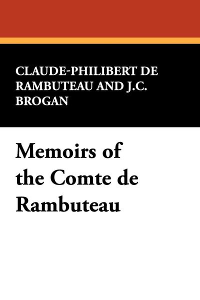 Produktbild: Memoirs of the Comte de Rambuteau