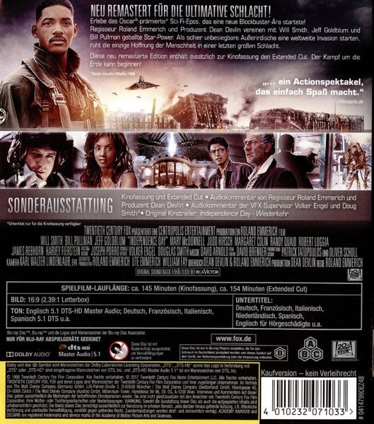 Produktbild: Independence Day - Extended Cut