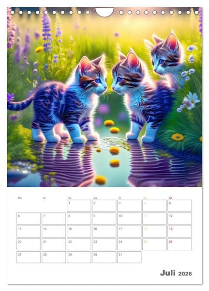 Produktbild: Liebenswerte Hunde und Katzen (Wandkalender 2026 DIN A4 hoch), CALVENDO Monatskalender