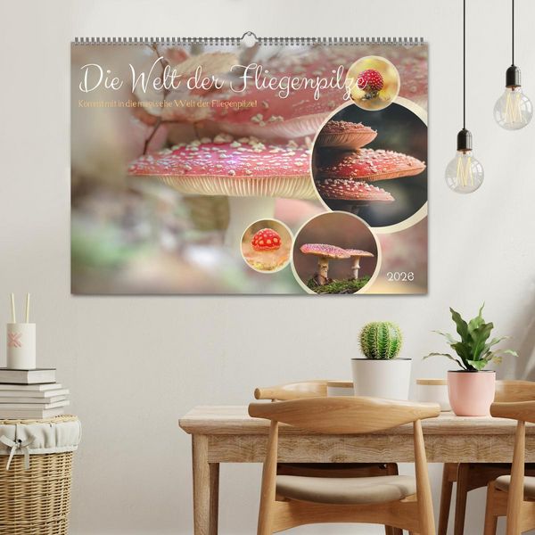 Produktbild: Die Welt der Fliegenpilze (Wandkalender 2026 DIN A2 quer), CALVENDO Monatskalender