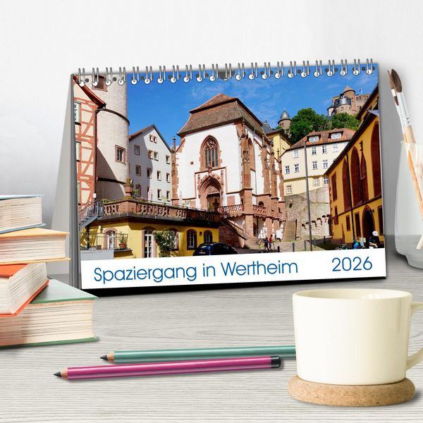 Produktbild: Spaziergang in Wertheim (Tischkalender 2026 DIN A5 quer), CALVENDO Monatskalender