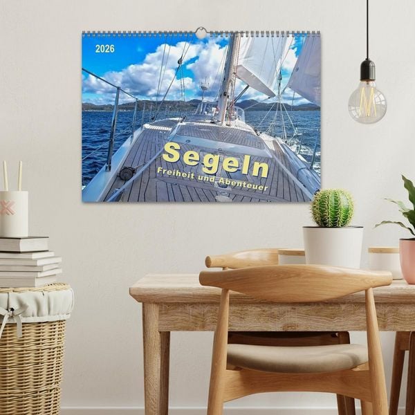 Produktbild: Segeln - Freiheit und Abenteuer (Wandkalender 2026 DIN A3 quer), CALVENDO Monatskalender