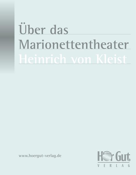 Produktbild: &Uuml;ber das Marionettentheater