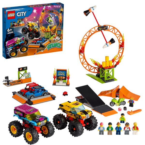 LEGO City Stuntz 60295 Stuntshow-Arena, Monster-Truck-Spielzeug, Geschenkidee