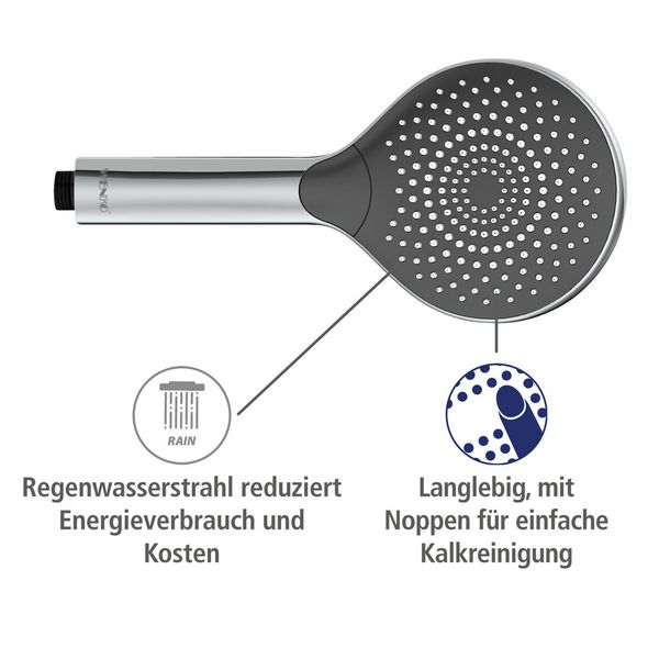 Produktbild: Duschkopf Watersaving Chrom, &Oslash; 12 cm