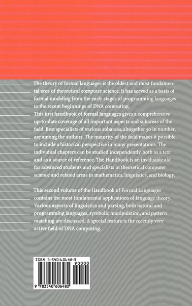 Produktbild: Handbook of Formal Languages