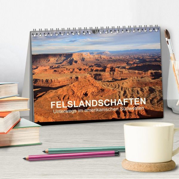 Produktbild: Felslandschaften (Tischkalender 2026 DIN A5 quer), CALVENDO Monatskalender