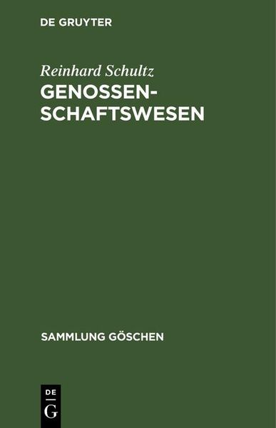 Produktbild: Genossenschaftswesen