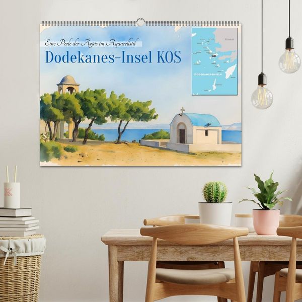 Produktbild: Dodekanes-Insel Kos (Wandkalender 2026 DIN A2 quer), CALVENDO Monatskalender