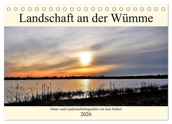 Landschaft an der Wümme (Tischkalender 2026 DIN A5 quer), CALVENDO Monatskalender