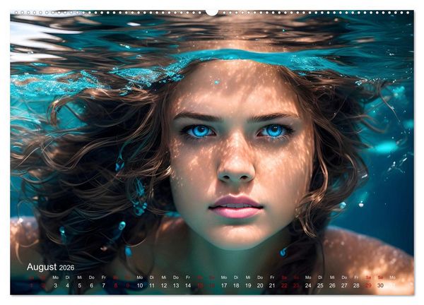 Produktbild: Models unter Wasser (Wandkalender 2026 DIN A2 quer), CALVENDO Monatskalender