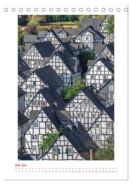 Produktbild: Fotografische Reise durch Deutschland (Tischkalender 2026 DIN A5 hoch), CALVENDO Monatskalender