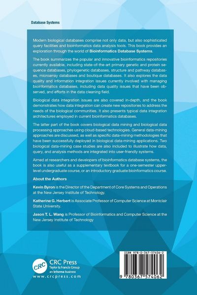 Produktbild: Bioinformatics Database Systems
