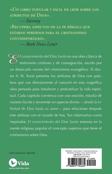 Produktbild: El Conocimiento del Dios Santo