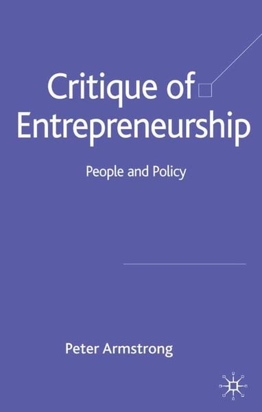 Produktbild: Critique of Entrepreneurship