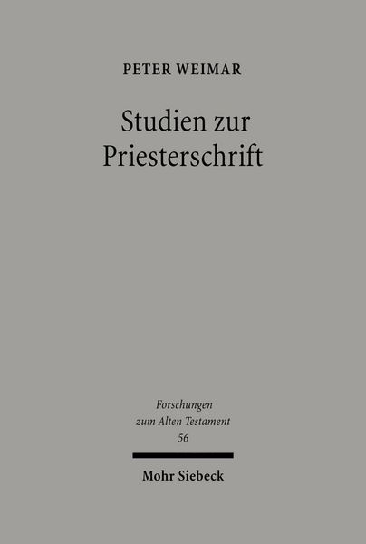 Produktbild: Studien zur Priesterschrift