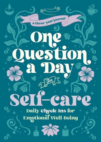 Produktbild: One Question a Day for Self-Care (Floral)