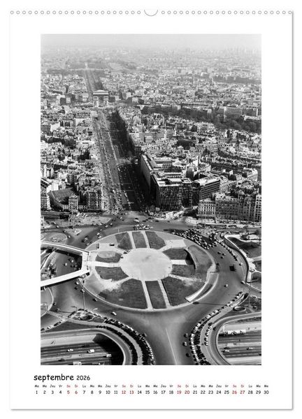 Produktbild: Visage de Paris, ann&eacute;es 1970 (Calendrier mural 2026 DIN A2 horizontal), CALVENDO calendrier mensuel