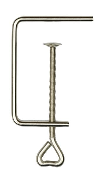 Produktbild: PEBARO 24/10 - Zwinge, 100 mm Spannweite, vernickelt, Laubs&auml;gezwinge